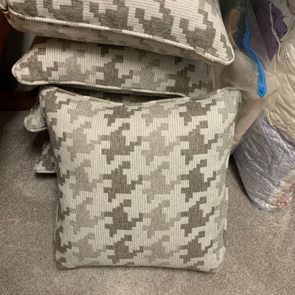 FIVE Blass Berber pillow covers (inserts not included)
